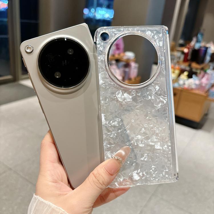 Magnetic Axis Pearlescent Shell Texture Phone Case, For OPPO Find N6 5G, For OPPO Find N5, For OPPO Find N3