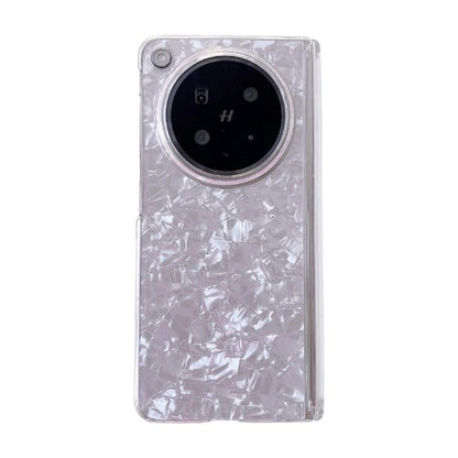 Magnetic Axis Pearlescent Shell Texture Phone Case, For OPPO Find N6 5G, For OPPO Find N5, For OPPO Find N3