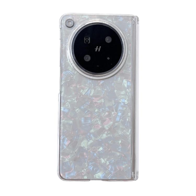 Magnetic Axis Pearlescent Shell Texture Phone Case, For OPPO Find N6 5G, For OPPO Find N5, For OPPO Find N3