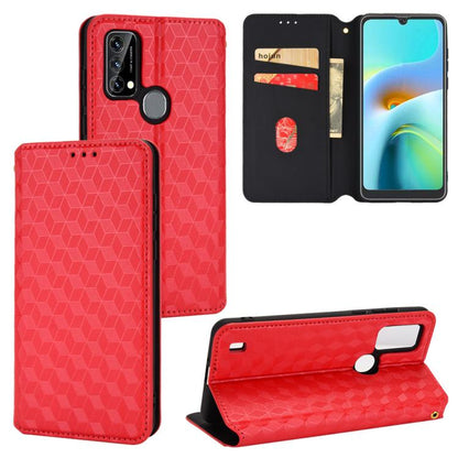 Cubic Grid Texture Flip Leather Phone Case, For Blackview Oscal C30 / C30 Pro, For Blackview A53 / A53 Pro, For Blackview A85, For Blackview Oscal C80, For Blackview A55 Pro, For Blackview A50, For Blackview A95, For Blackview A55                      ...