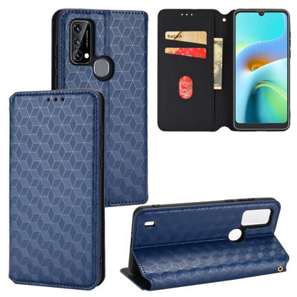 Cubic Grid Texture Flip Leather Phone Case, For Blackview Oscal C30 / C30 Pro, For Blackview A53 / A53 Pro, For Blackview A85, For Blackview Oscal C80, For Blackview A55 Pro, For Blackview A50, For Blackview A95, For Blackview A55                      ...