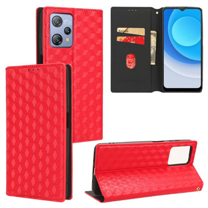 Cubic Grid Texture Flip Leather Phone Case, For Blackview Oscal C30 / C30 Pro, For Blackview A53 / A53 Pro, For Blackview A85, For Blackview Oscal C80, For Blackview A55 Pro, For Blackview A50, For Blackview A95, For Blackview A55                      ...