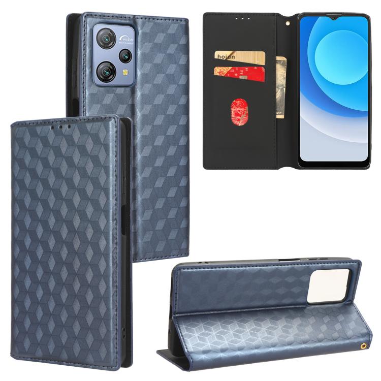Cubic Grid Texture Flip Leather Phone Case, For Blackview Oscal C30 / C30 Pro, For Blackview A53 / A53 Pro, For Blackview A85, For Blackview Oscal C80, For Blackview A55 Pro, For Blackview A50, For Blackview A95, For Blackview A55                      ...