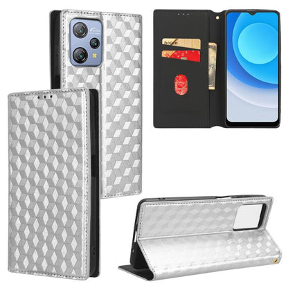 Cubic Grid Texture Flip Leather Phone Case, For Blackview Oscal C30 / C30 Pro, For Blackview A53 / A53 Pro, For Blackview A85, For Blackview Oscal C80, For Blackview A55 Pro, For Blackview A50, For Blackview A95, For Blackview A55                      ...