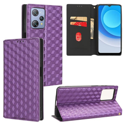 Cubic Grid Texture Flip Leather Phone Case, For Blackview Oscal C30 / C30 Pro, For Blackview A53 / A53 Pro, For Blackview A85, For Blackview Oscal C80, For Blackview A55 Pro, For Blackview A50, For Blackview A95, For Blackview A55                      ...