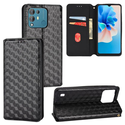 Cubic Grid Texture Flip Leather Phone Case, For Blackview Oscal C30 / C30 Pro, For Blackview A53 / A53 Pro, For Blackview A85, For Blackview Oscal C80, For Blackview A55 Pro, For Blackview A50, For Blackview A95, For Blackview A55                      ...