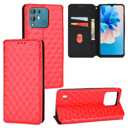 Cubic Grid Texture Flip Leather Phone Case, For Blackview Oscal C30 / C30 Pro, For Blackview A53 / A53 Pro, For Blackview A85, For Blackview Oscal C80, For Blackview A55 Pro, For Blackview A50, For Blackview A95, For Blackview A55                      ...