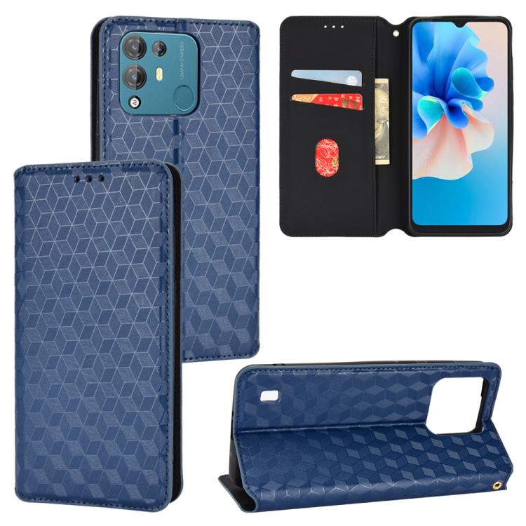 Cubic Grid Texture Flip Leather Phone Case, For Blackview Oscal C30 / C30 Pro, For Blackview A53 / A53 Pro, For Blackview A85, For Blackview Oscal C80, For Blackview A55 Pro, For Blackview A50, For Blackview A95, For Blackview A55                      ...