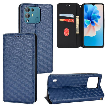 Cubic Grid Texture Flip Leather Phone Case, For Blackview Oscal C30 / C30 Pro, For Blackview A53 / A53 Pro, For Blackview A85, For Blackview Oscal C80, For Blackview A55 Pro, For Blackview A50, For Blackview A95, For Blackview A55                      ...