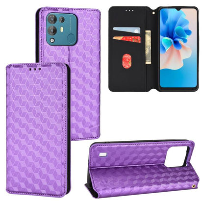 Cubic Grid Texture Flip Leather Phone Case, For Blackview Oscal C30 / C30 Pro, For Blackview A53 / A53 Pro, For Blackview A85, For Blackview Oscal C80, For Blackview A55 Pro, For Blackview A50, For Blackview A95, For Blackview A55                      ...