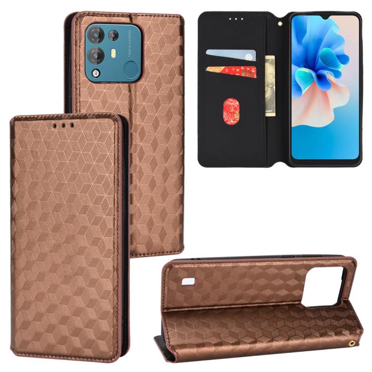 Cubic Grid Texture Flip Leather Phone Case, For Blackview Oscal C30 / C30 Pro, For Blackview A53 / A53 Pro, For Blackview A85, For Blackview Oscal C80, For Blackview A55 Pro, For Blackview A50, For Blackview A95, For Blackview A55                      ...