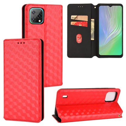 Cubic Grid Texture Flip Leather Phone Case, For Blackview Oscal C30 / C30 Pro, For Blackview A53 / A53 Pro, For Blackview A85, For Blackview Oscal C80, For Blackview A55 Pro, For Blackview A50, For Blackview A95, For Blackview A55                      ...