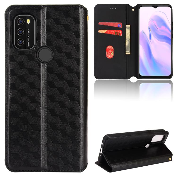Cubic Grid Texture Flip Leather Phone Case, For Blackview Oscal C30 / C30 Pro, For Blackview A53 / A53 Pro, For Blackview A85, For Blackview Oscal C80, For Blackview A55 Pro, For Blackview A50, For Blackview A95, For Blackview A55                      ...