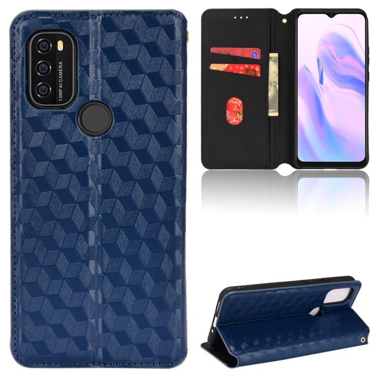 Cubic Grid Texture Flip Leather Phone Case, For Blackview Oscal C30 / C30 Pro, For Blackview A53 / A53 Pro, For Blackview A85, For Blackview Oscal C80, For Blackview A55 Pro, For Blackview A50, For Blackview A95, For Blackview A55                      ...