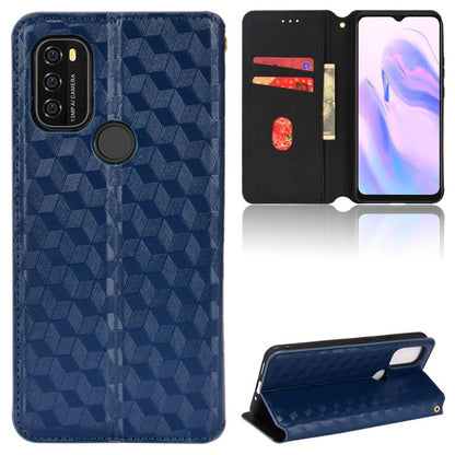 Cubic Grid Texture Flip Leather Phone Case, For Blackview Oscal C30 / C30 Pro, For Blackview A53 / A53 Pro, For Blackview A85, For Blackview Oscal C80, For Blackview A55 Pro, For Blackview A50, For Blackview A95, For Blackview A55                      ...