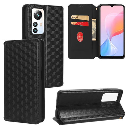 Cubic Grid Texture Flip Leather Phone Case, For Blackview Oscal C30 / C30 Pro, For Blackview A53 / A53 Pro, For Blackview A85, For Blackview Oscal C80, For Blackview A55 Pro, For Blackview A50, For Blackview A95, For Blackview A55                      ...