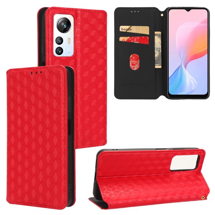 Cubic Grid Texture Flip Leather Phone Case, For Blackview Oscal C30 / C30 Pro, For Blackview A53 / A53 Pro, For Blackview A85, For Blackview Oscal C80, For Blackview A55 Pro, For Blackview A50, For Blackview A95, For Blackview A55                      ...