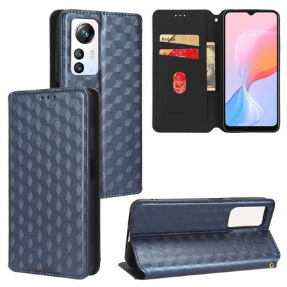 Cubic Grid Texture Flip Leather Phone Case, For Blackview Oscal C30 / C30 Pro, For Blackview A53 / A53 Pro, For Blackview A85, For Blackview Oscal C80, For Blackview A55 Pro, For Blackview A50, For Blackview A95, For Blackview A55                      ...