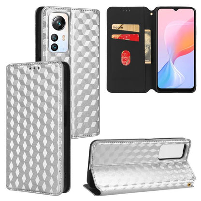 Cubic Grid Texture Flip Leather Phone Case, For Blackview Oscal C30 / C30 Pro, For Blackview A53 / A53 Pro, For Blackview A85, For Blackview Oscal C80, For Blackview A55 Pro, For Blackview A50, For Blackview A95, For Blackview A55                      ...