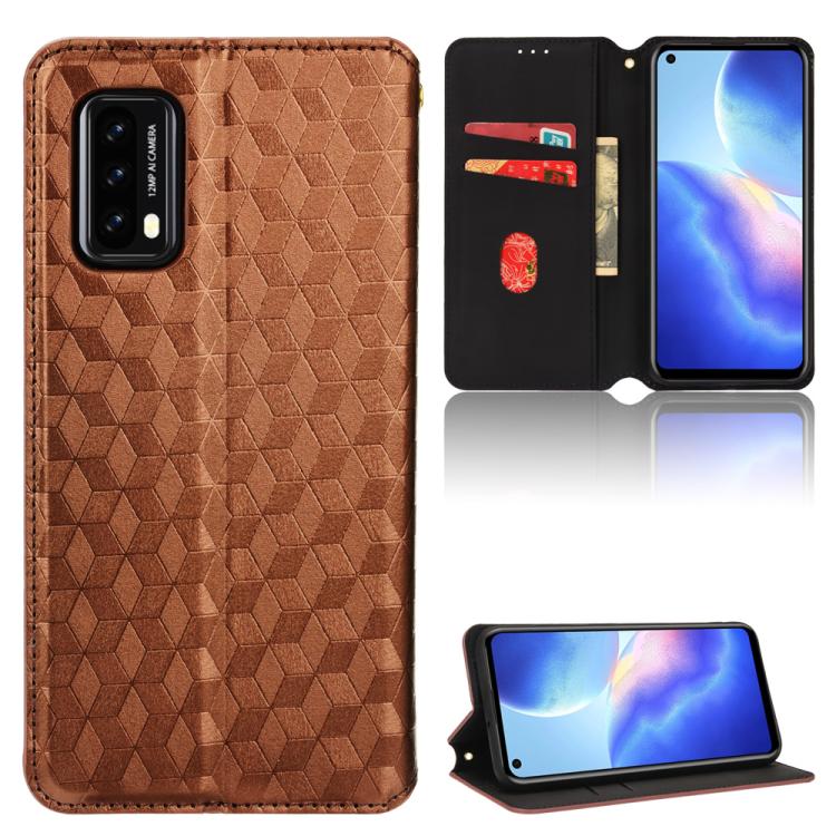 Cubic Grid Texture Flip Leather Phone Case, For Blackview Oscal C30 / C30 Pro, For Blackview A53 / A53 Pro, For Blackview A85, For Blackview Oscal C80, For Blackview A55 Pro, For Blackview A50, For Blackview A95, For Blackview A55                      ...