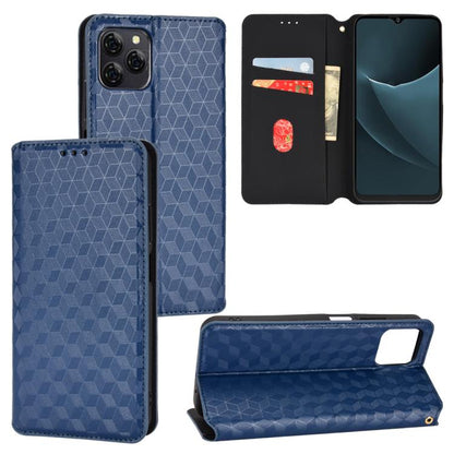 Cubic Grid Texture Flip Leather Phone Case, For Blackview Oscal C30 / C30 Pro, For Blackview A53 / A53 Pro, For Blackview A85, For Blackview Oscal C80, For Blackview A55 Pro, For Blackview A50, For Blackview A95, For Blackview A55                      ...