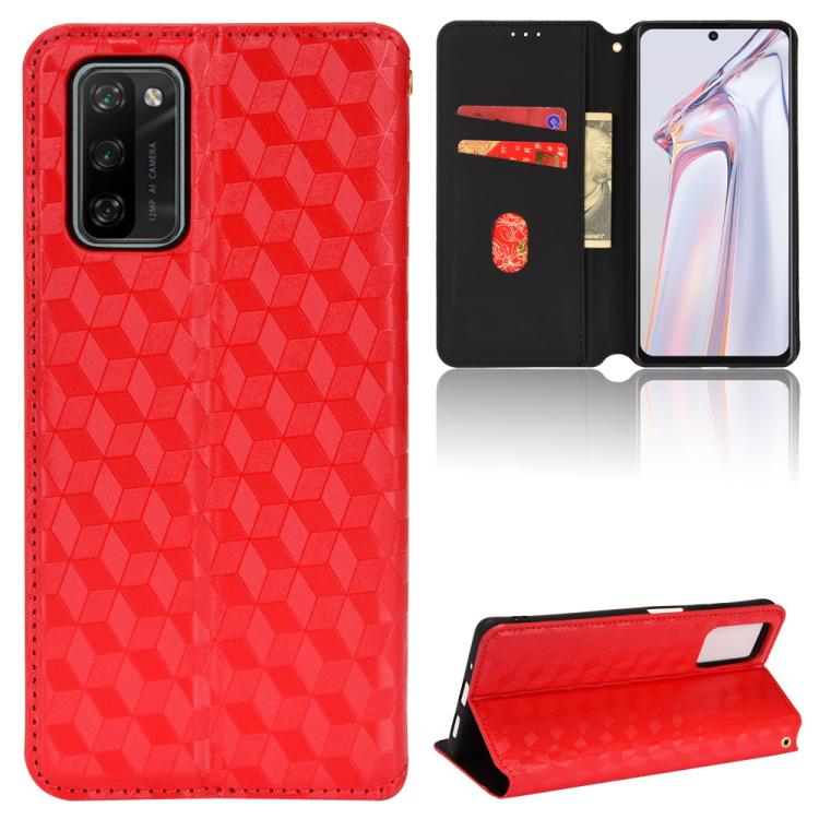 Cubic Grid Texture Flip Leather Phone Case, For Blackview Oscal C30 / C30 Pro, For Blackview A53 / A53 Pro, For Blackview A85, For Blackview Oscal C80, For Blackview A55 Pro, For Blackview A50, For Blackview A95, For Blackview A55                      ...