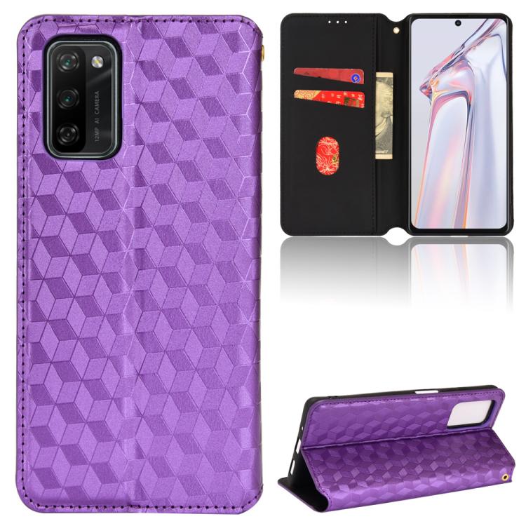 Cubic Grid Texture Flip Leather Phone Case, For Blackview Oscal C30 / C30 Pro, For Blackview A53 / A53 Pro, For Blackview A85, For Blackview Oscal C80, For Blackview A55 Pro, For Blackview A50, For Blackview A95, For Blackview A55                      ...