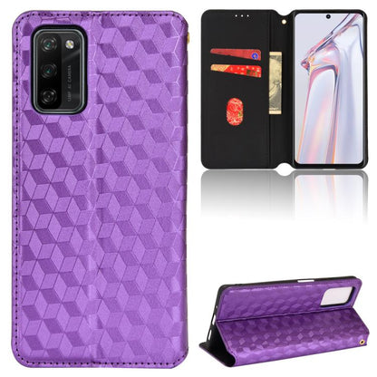 Cubic Grid Texture Flip Leather Phone Case, For Blackview Oscal C30 / C30 Pro, For Blackview A53 / A53 Pro, For Blackview A85, For Blackview Oscal C80, For Blackview A55 Pro, For Blackview A50, For Blackview A95, For Blackview A55                      ...