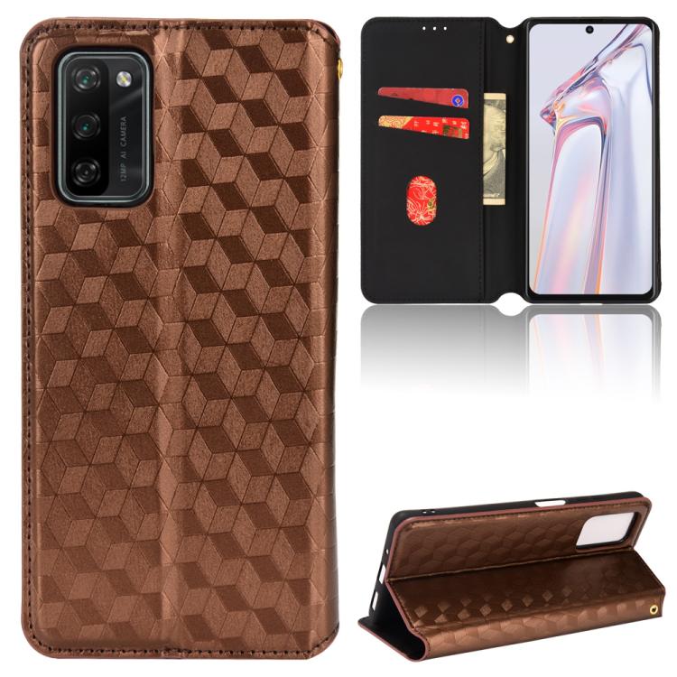Cubic Grid Texture Flip Leather Phone Case, For Blackview Oscal C30 / C30 Pro, For Blackview A53 / A53 Pro, For Blackview A85, For Blackview Oscal C80, For Blackview A55 Pro, For Blackview A50, For Blackview A95, For Blackview A55                      ...