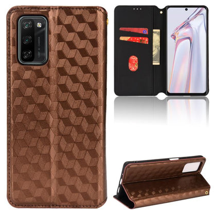 Cubic Grid Texture Flip Leather Phone Case, For Blackview Oscal C30 / C30 Pro, For Blackview A53 / A53 Pro, For Blackview A85, For Blackview Oscal C80, For Blackview A55 Pro, For Blackview A50, For Blackview A95, For Blackview A55                      ...