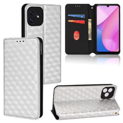 Cubic Grid Texture Flip Leather Phone Case, For Blackview Oscal C30 / C30 Pro, For Blackview A53 / A53 Pro, For Blackview A85, For Blackview Oscal C80, For Blackview A55 Pro, For Blackview A50, For Blackview A95, For Blackview A55                      ...