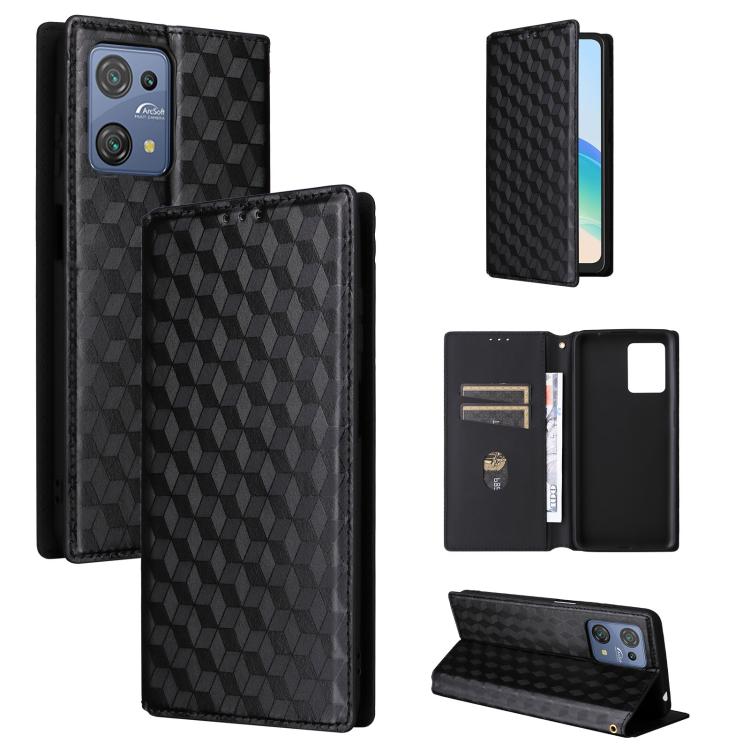 Cubic Grid Texture Flip Leather Phone Case, For Blackview Oscal C30 / C30 Pro, For Blackview A53 / A53 Pro, For Blackview A85, For Blackview Oscal C80, For Blackview A55 Pro, For Blackview A50, For Blackview A95, For Blackview A55                      ...