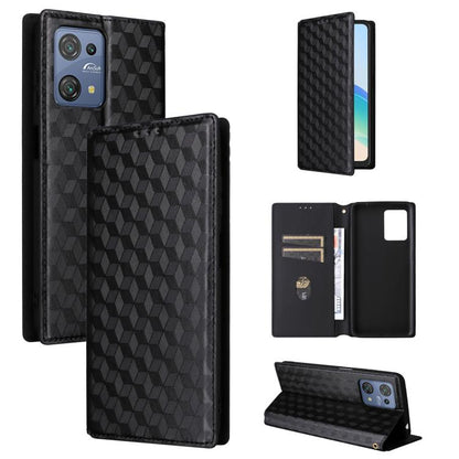 Cubic Grid Texture Flip Leather Phone Case, For Blackview Oscal C30 / C30 Pro, For Blackview A53 / A53 Pro, For Blackview A85, For Blackview Oscal C80, For Blackview A55 Pro, For Blackview A50, For Blackview A95, For Blackview A55                      ...