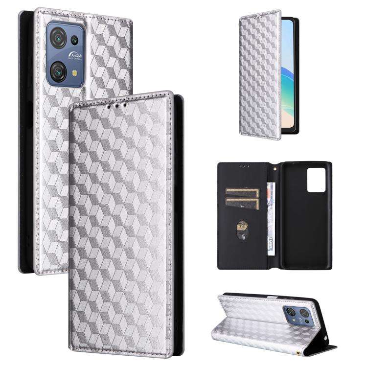 Cubic Grid Texture Flip Leather Phone Case, For Blackview Oscal C30 / C30 Pro, For Blackview A53 / A53 Pro, For Blackview A85, For Blackview Oscal C80, For Blackview A55 Pro, For Blackview A50, For Blackview A95, For Blackview A55                      ...