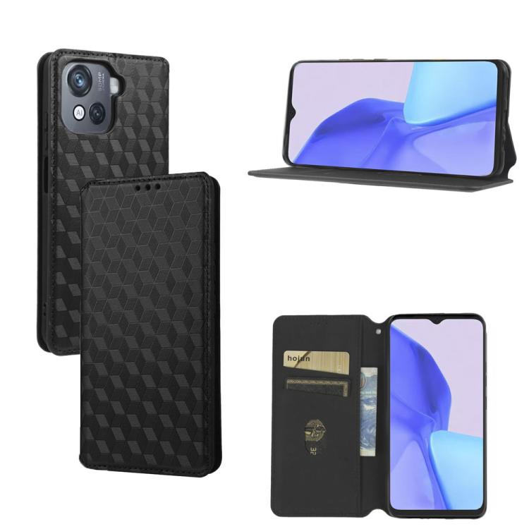 Cubic Grid Texture Flip Leather Phone Case, For Blackview Oscal C30 / C30 Pro, For Blackview A53 / A53 Pro, For Blackview A85, For Blackview Oscal C80, For Blackview A55 Pro, For Blackview A50, For Blackview A95, For Blackview A55                      ...