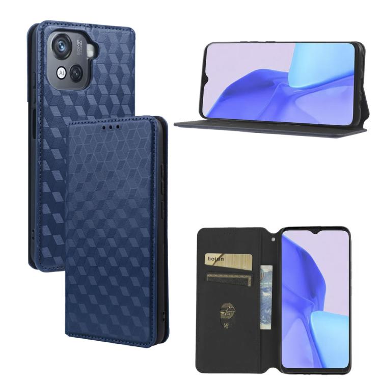 Cubic Grid Texture Flip Leather Phone Case, For Blackview Oscal C30 / C30 Pro, For Blackview A53 / A53 Pro, For Blackview A85, For Blackview Oscal C80, For Blackview A55 Pro, For Blackview A50, For Blackview A95, For Blackview A55                      ...