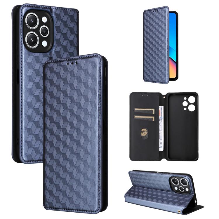 Cubic Grid Texture Flip Leather Phone Case, For Redmi Note 13 Pro 4G Global, For Redmi A3, For Redmi 13C 5G / 13R 5G, For Redmi Note 13 4G, For Redmi K70E / Xiaomi Poco X6 Pro, For Redmi Note 13R Pro 5G, For Redmi Note 13 5G, For Redmi Note 13 Pro+ 5G ...