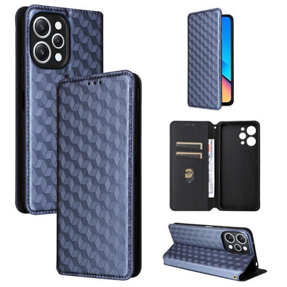 Cubic Grid Texture Flip Leather Phone Case, For Redmi Note 13 Pro 4G Global, For Redmi A3, For Redmi 13C 5G / 13R 5G, For Redmi Note 13 4G, For Redmi K70E / Xiaomi Poco X6 Pro, For Redmi Note 13R Pro 5G, For Redmi Note 13 5G, For Redmi Note 13 Pro+ 5G ...