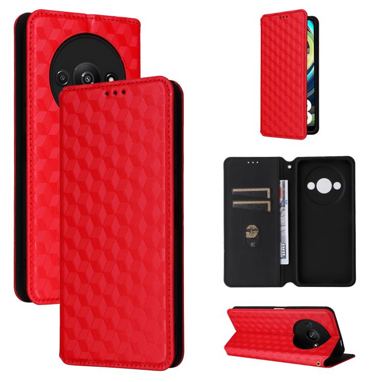 Cubic Grid Texture Flip Leather Phone Case, For Redmi Note 13 Pro 4G Global, For Redmi A3, For Redmi 13C 5G / 13R 5G, For Redmi Note 13 4G, For Redmi K70E / Xiaomi Poco X6 Pro, For Redmi Note 13R Pro 5G, For Redmi Note 13 5G, For Redmi Note 13 Pro+ 5G ...