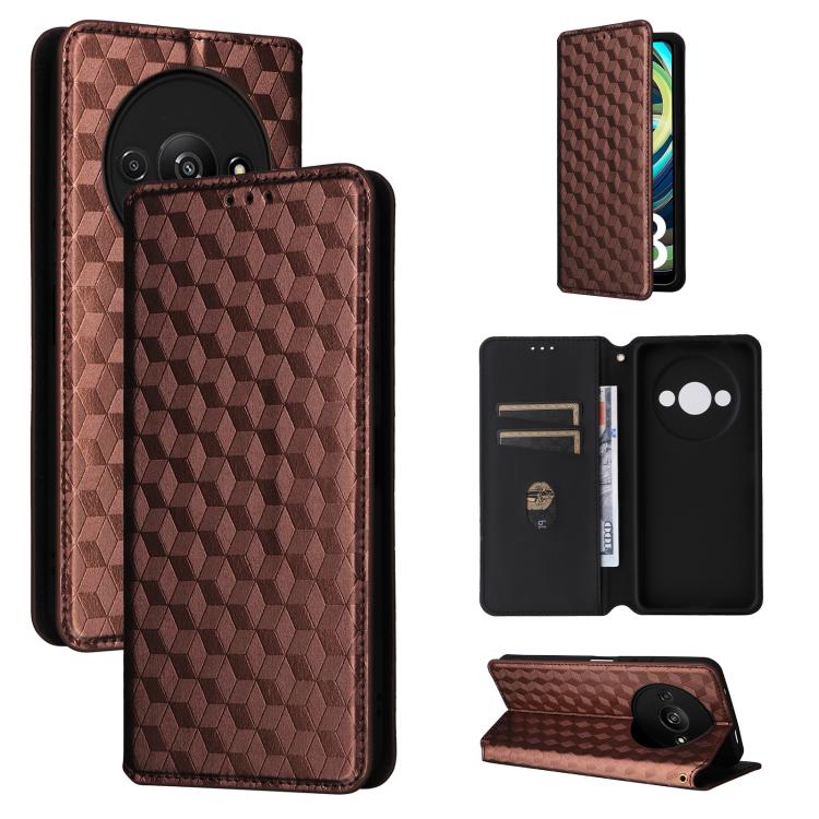 Cubic Grid Texture Flip Leather Phone Case, For Redmi Note 13 Pro 4G Global, For Redmi A3, For Redmi 13C 5G / 13R 5G, For Redmi Note 13 4G, For Redmi K70E / Xiaomi Poco X6 Pro, For Redmi Note 13R Pro 5G, For Redmi Note 13 5G, For Redmi Note 13 Pro+ 5G ...