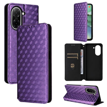 Cubic Grid Texture Flip Leather Phone Case, For Redmi K90 5G / Poco F8 Pro, For Redmi Note 15 Pro 5G Global 163.6mm, For Redmi 15 5G Global / 15 4G SEA 169mm, For Redmi 15 5G / 4G EU 171mm, For Redmi A5 4G 173.3mm                                       ...