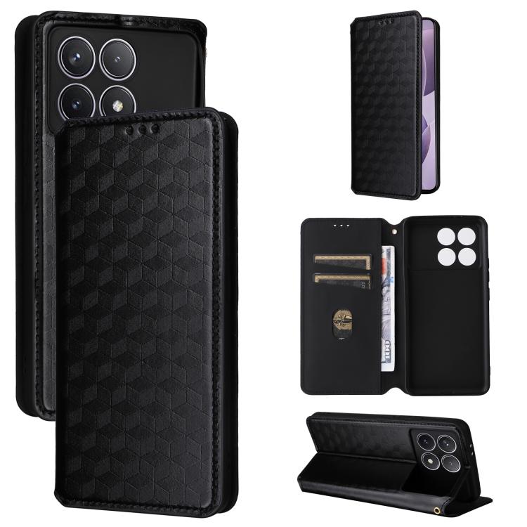Cubic Grid Texture Flip Leather Phone Case, For Redmi Note 13 Pro 4G Global, For Redmi A3, For Redmi 13C 5G / 13R 5G, For Redmi Note 13 4G, For Redmi K70E / Xiaomi Poco X6 Pro, For Redmi Note 13R Pro 5G, For Redmi Note 13 5G, For Redmi Note 13 Pro+ 5G ...