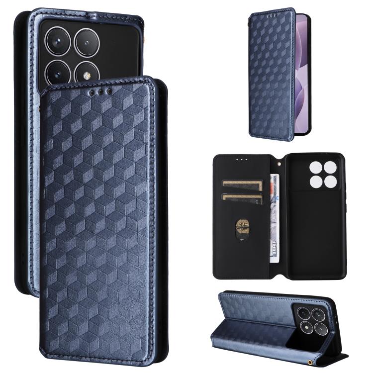 Cubic Grid Texture Flip Leather Phone Case, For Redmi Note 13 Pro 4G Global, For Redmi A3, For Redmi 13C 5G / 13R 5G, For Redmi Note 13 4G, For Redmi K70E / Xiaomi Poco X6 Pro, For Redmi Note 13R Pro 5G, For Redmi Note 13 5G, For Redmi Note 13 Pro+ 5G ...
