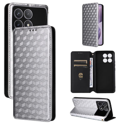 Cubic Grid Texture Flip Leather Phone Case, For Redmi Note 13 Pro 4G Global, For Redmi A3, For Redmi 13C 5G / 13R 5G, For Redmi Note 13 4G, For Redmi K70E / Xiaomi Poco X6 Pro, For Redmi Note 13R Pro 5G, For Redmi Note 13 5G, For Redmi Note 13 Pro+ 5G ...