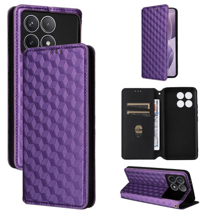 Cubic Grid Texture Flip Leather Phone Case, For Redmi Note 13 Pro 4G Global, For Redmi A3, For Redmi 13C 5G / 13R 5G, For Redmi Note 13 4G, For Redmi K70E / Xiaomi Poco X6 Pro, For Redmi Note 13R Pro 5G, For Redmi Note 13 5G, For Redmi Note 13 Pro+ 5G ...