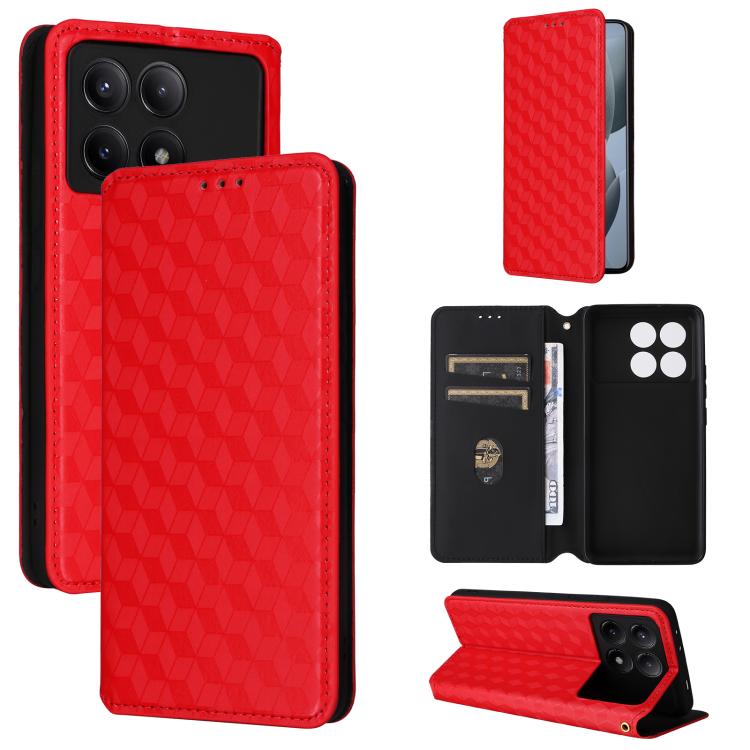 Cubic Grid Texture Flip Leather Phone Case, For Redmi Note 13 Pro 4G Global, For Redmi A3, For Redmi 13C 5G / 13R 5G, For Redmi Note 13 4G, For Redmi K70E / Xiaomi Poco X6 Pro, For Redmi Note 13R Pro 5G, For Redmi Note 13 5G, For Redmi Note 13 Pro+ 5G ...