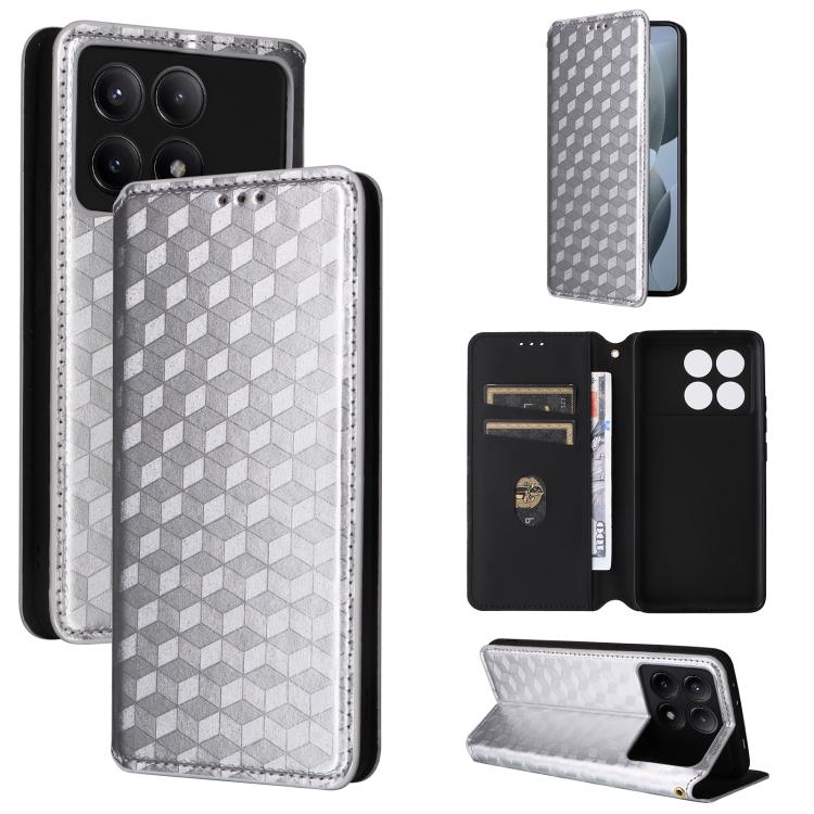 Cubic Grid Texture Flip Leather Phone Case, For Redmi Note 13 Pro 4G Global, For Redmi A3, For Redmi 13C 5G / 13R 5G, For Redmi Note 13 4G, For Redmi K70E / Xiaomi Poco X6 Pro, For Redmi Note 13R Pro 5G, For Redmi Note 13 5G, For Redmi Note 13 Pro+ 5G ...