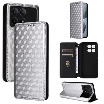 Cubic Grid Texture Flip Leather Phone Case, For Redmi Note 13 Pro 4G Global, For Redmi A3, For Redmi 13C 5G / 13R 5G, For Redmi Note 13 4G, For Redmi K70E / Xiaomi Poco X6 Pro, For Redmi Note 13R Pro 5G, For Redmi Note 13 5G, For Redmi Note 13 Pro+ 5G ...