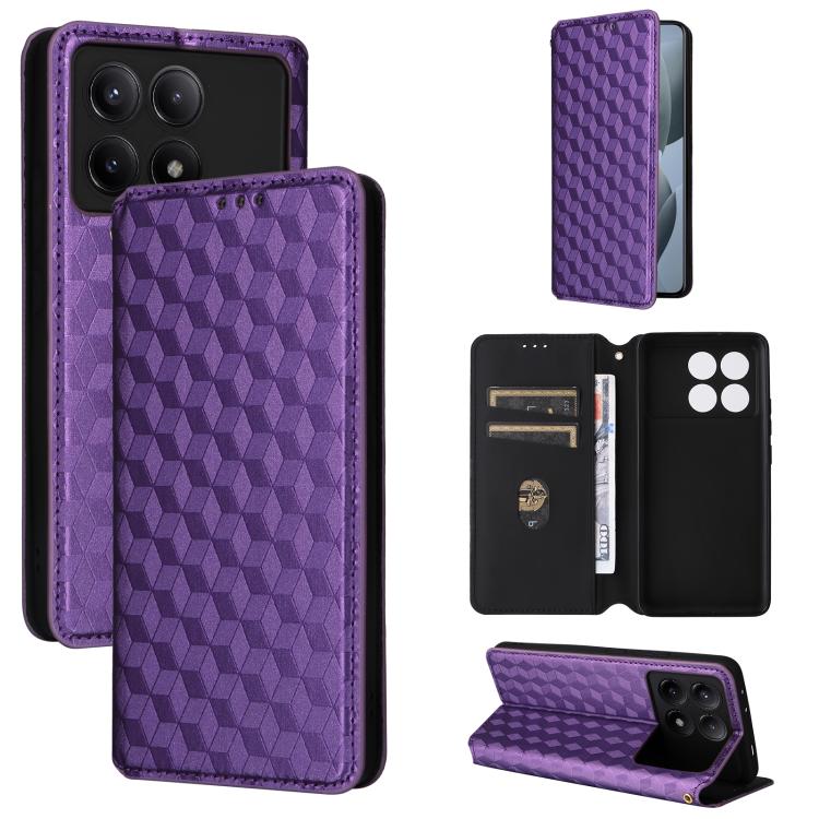 Cubic Grid Texture Flip Leather Phone Case, For Redmi Note 13 Pro 4G Global, For Redmi A3, For Redmi 13C 5G / 13R 5G, For Redmi Note 13 4G, For Redmi K70E / Xiaomi Poco X6 Pro, For Redmi Note 13R Pro 5G, For Redmi Note 13 5G, For Redmi Note 13 Pro+ 5G ...