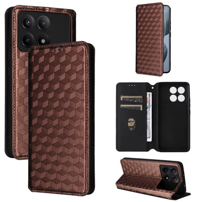 Cubic Grid Texture Flip Leather Phone Case, For Redmi Note 13 Pro 4G Global, For Redmi A3, For Redmi 13C 5G / 13R 5G, For Redmi Note 13 4G, For Redmi K70E / Xiaomi Poco X6 Pro, For Redmi Note 13R Pro 5G, For Redmi Note 13 5G, For Redmi Note 13 Pro+ 5G ...